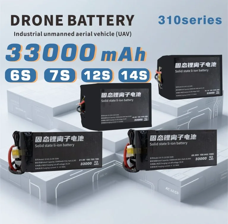 310 Series UAV Battery 6S/7S/12S/14S 33000mAh